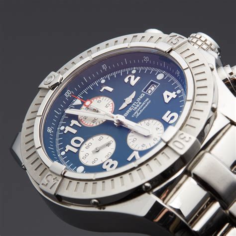 pre owned breitling super avenger 2|Breitling super avenger bezel.